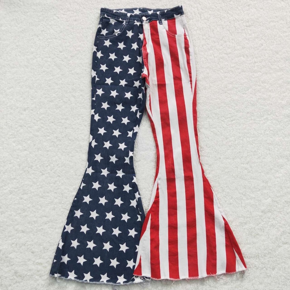 Women’s Flared Jeans patriotic jeans NEW bell bottom jeans